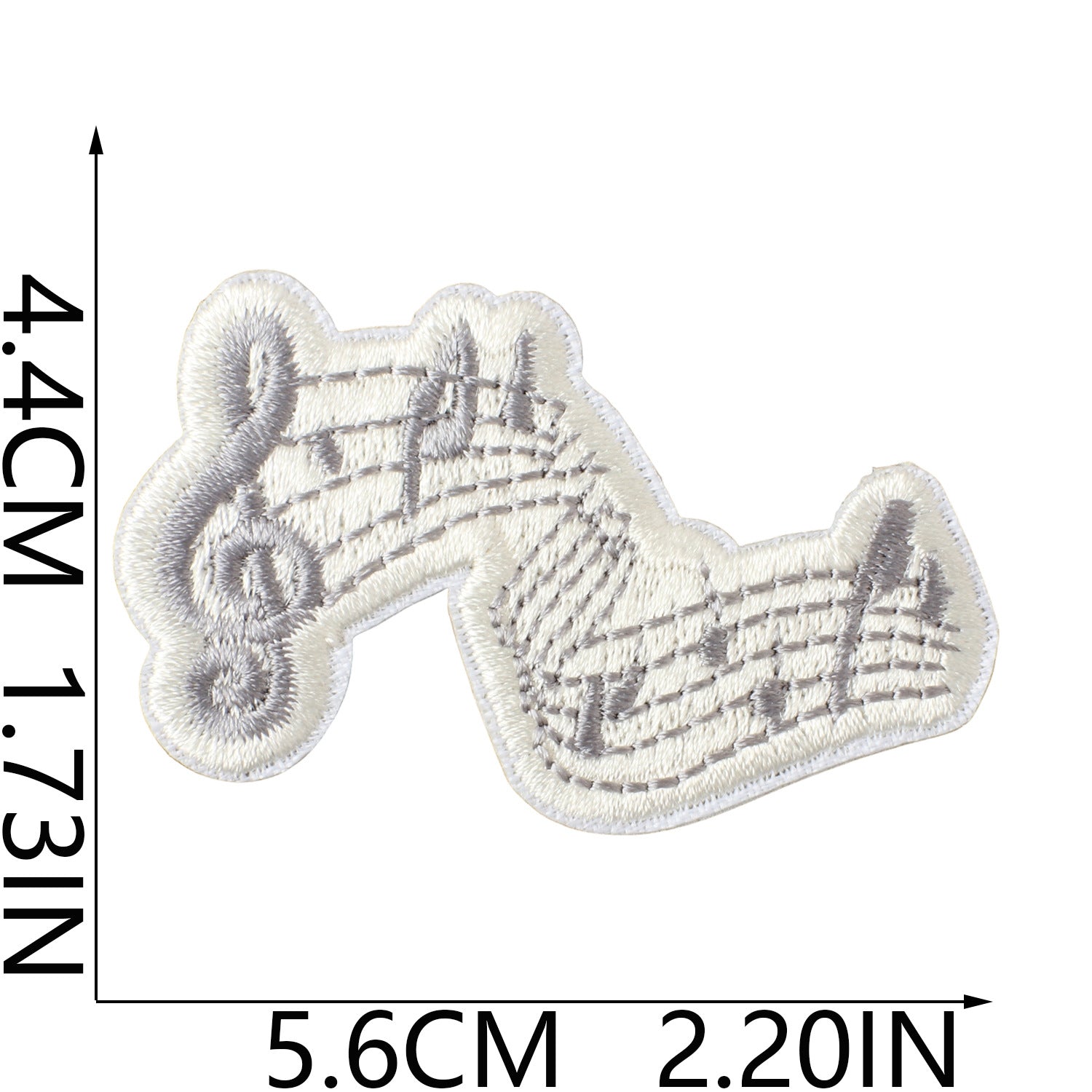 Wholesale Music Note Embroidered Patches For Clothing DIY Repair Decorative Self Adhesive Craft Accessory