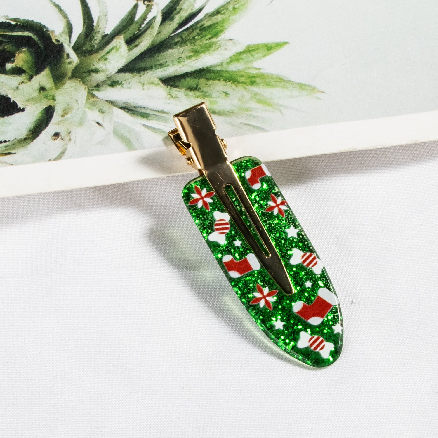 Wholesale Christmas Acrylic Hair Clips