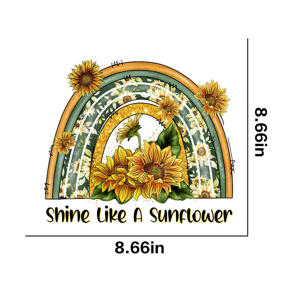 Wholesale 10pcs Butterfly and sunflower print UV DTF Ready to Press Transfers Wraps