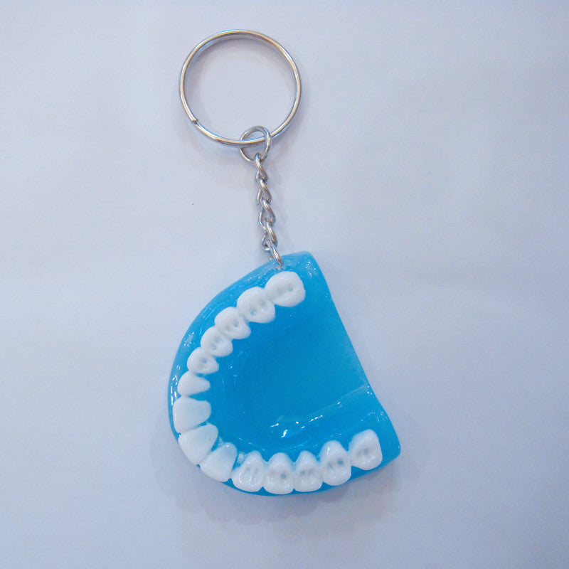 Keychains de resina de dentaduras al por mayor
