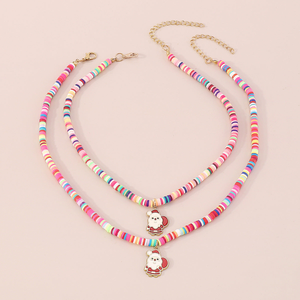 Wholesale Christmas Bohemian Ethnic Style Oil Drop Necklace