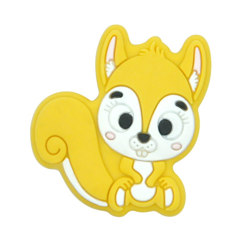 Cuentas de silicona de ardilla de 100 piezas al por mayor