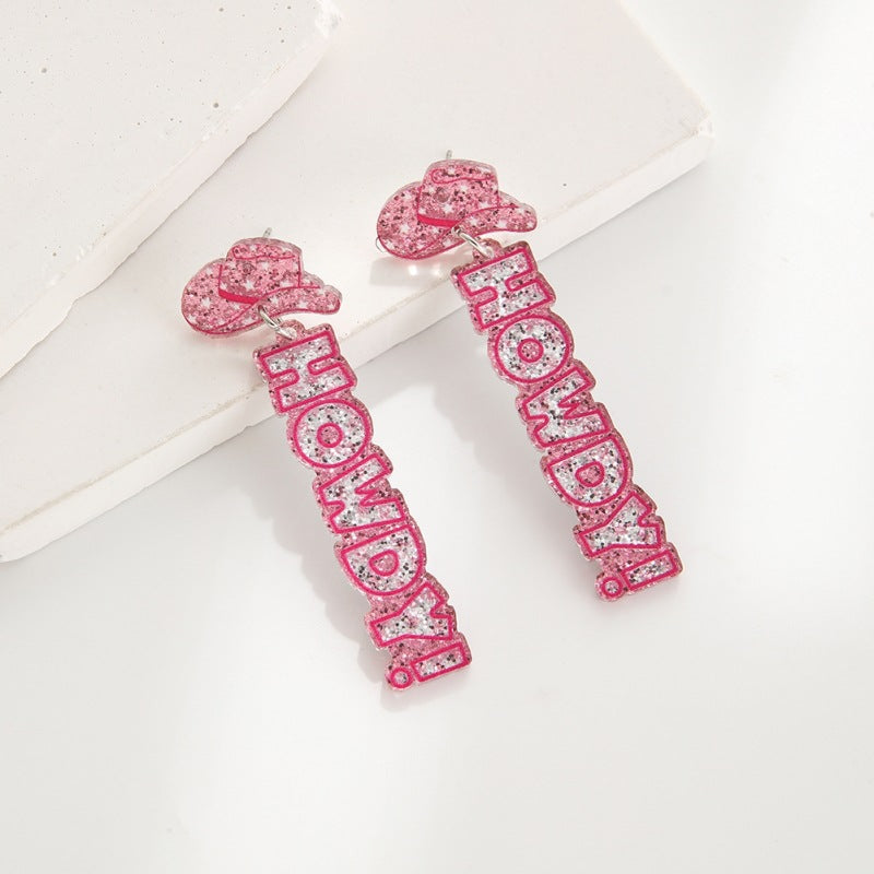 Wholesale  Valentine' s Day Peach Heart Earrings