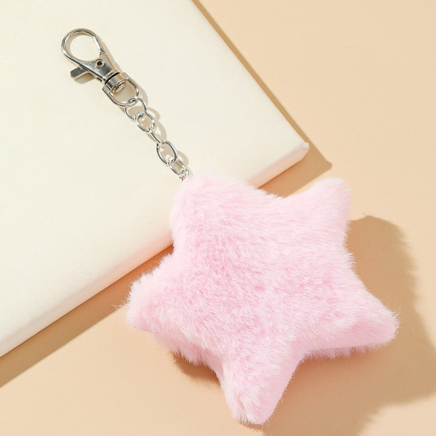 Wholesale Pentagram Plush Keychain