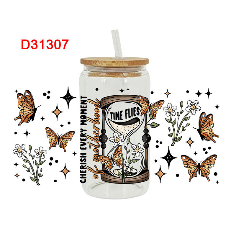 Wholesale Multicolored and simple 16oz Cup UV DTF Wraps