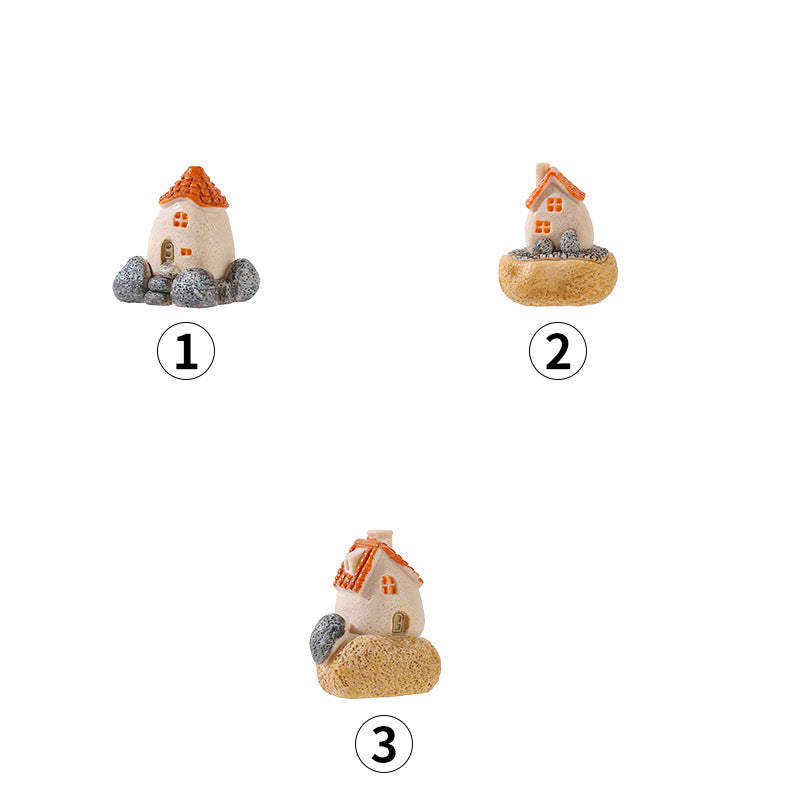 Wholesale Aegean Sea Village Small Mud House Microcosmic Ornaments