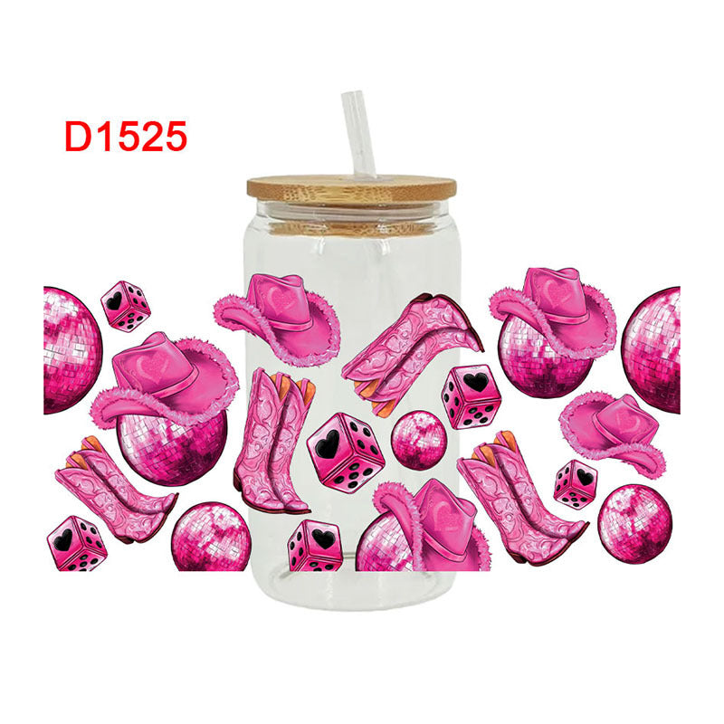 Wholesale Colorful and cute animal cartoons  16oz Cup UV DTF Wraps