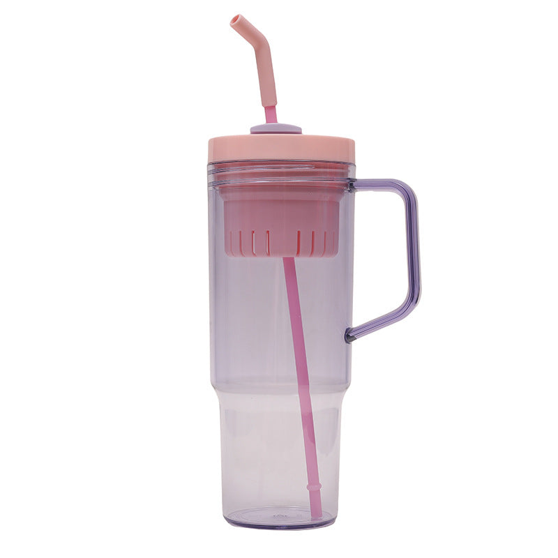 Wholesale 40oz The Handle Has A Large Capacity To Carry A Straw Plastic Cup