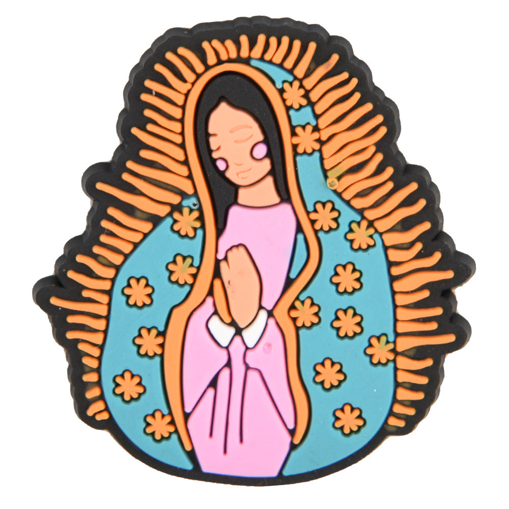 Wholesale 10PCS PVC DIY Hole Shoes Accessories Ice Hockey Series Shoes Flowers