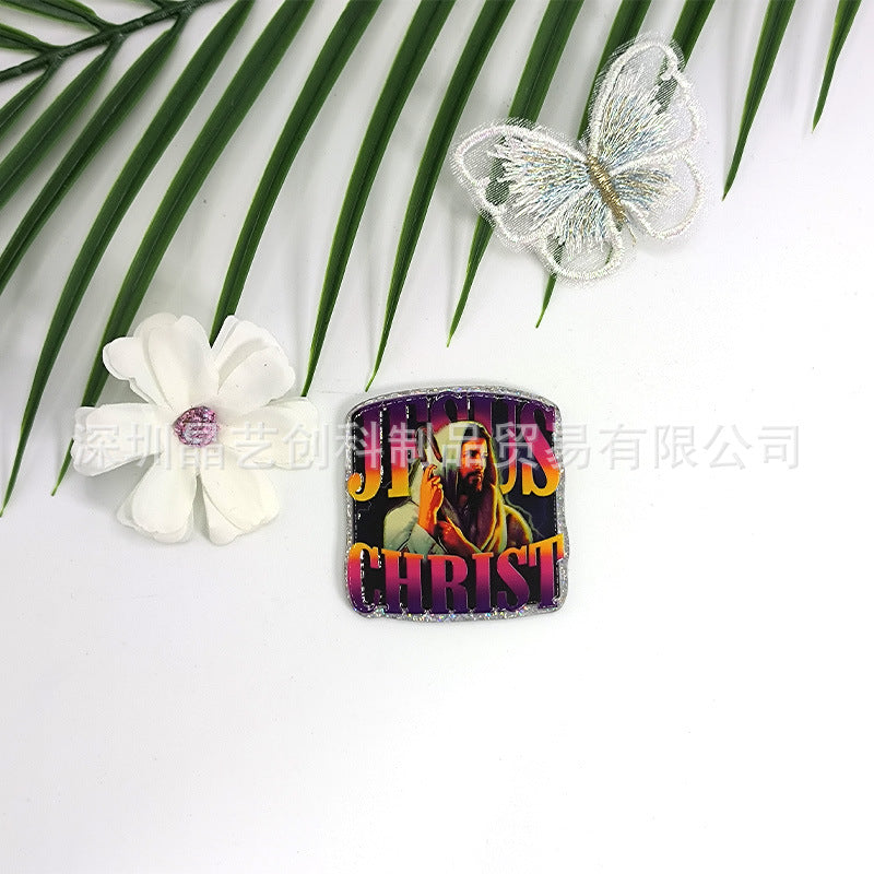 Wholesale 10pcs/ pack Sequin Acrylic DIY Accessories - Faith Series