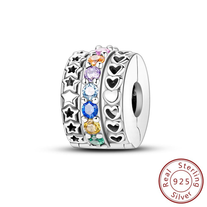 Wholesale  eternal heart-shaped rubber plug Charms