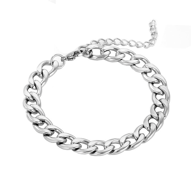 Wholesale stainless steel men's bracelet personality all-match fashion trend hip-hop jewelry