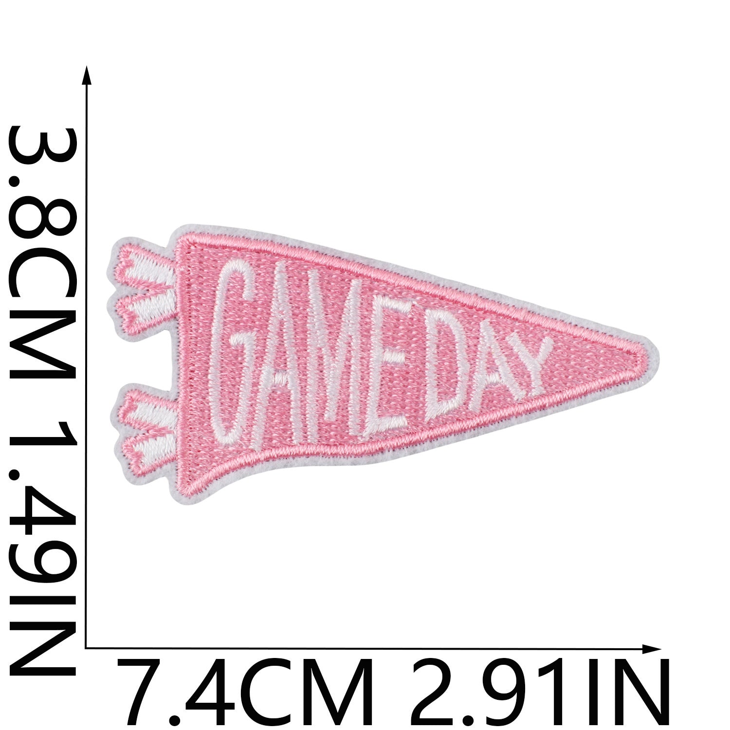 Wholesale Game Day Embroidery Patch Iron On Applique For Clothing Jeans Backpack Decoration DIY Craft Supply Fashion Accessory Gift Boutique Resale