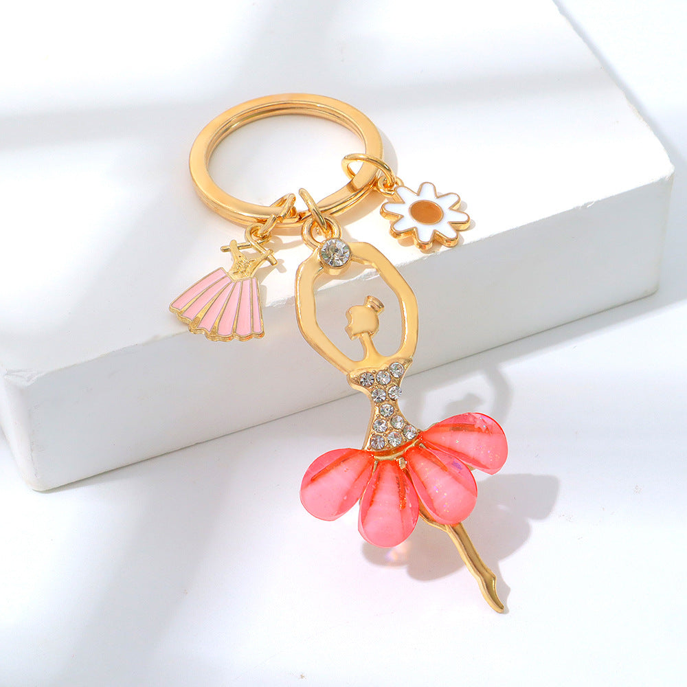 Wholesale Elegant Ballerina Girl Keychain