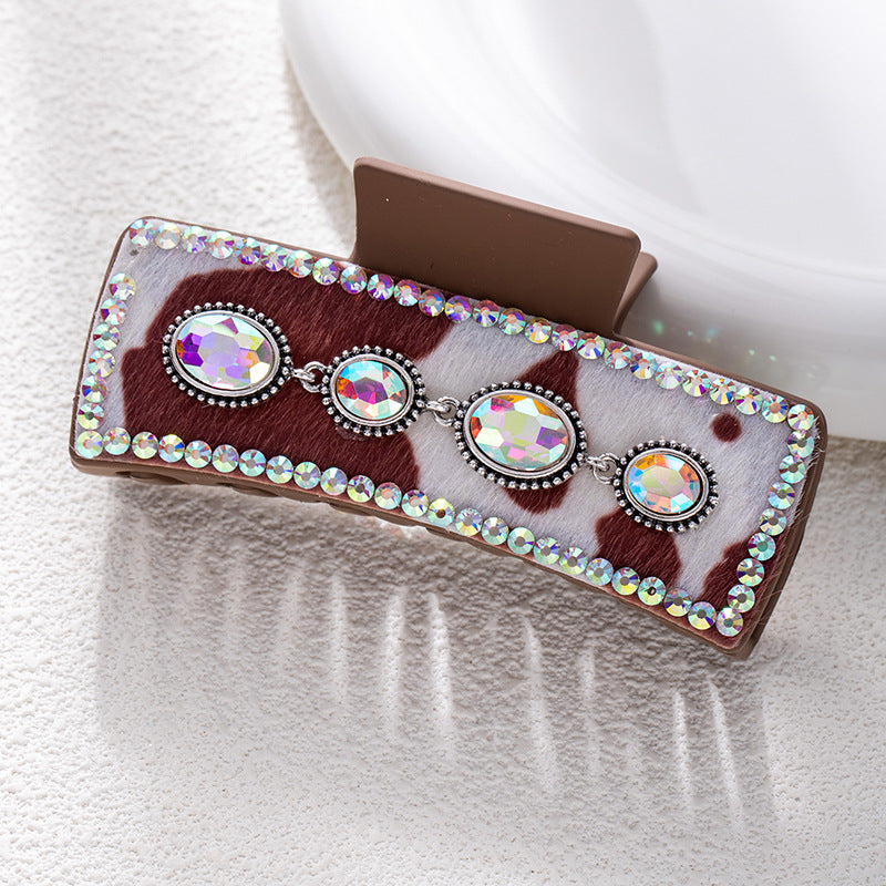 Wholesale Bohemian turquoise western style clip leather clip