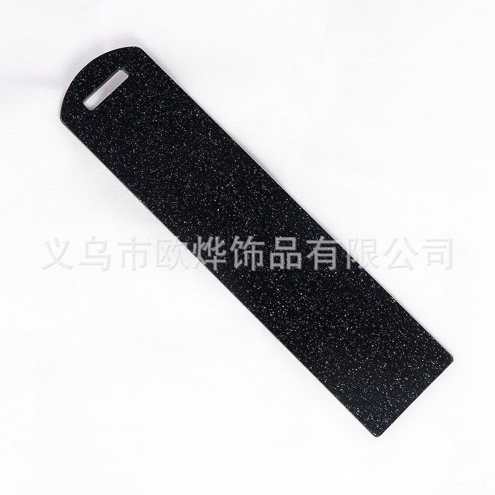 Wholesale 10pcs New Blank Glitter Acrylic Bookmark Di Pendant Card Bookmark