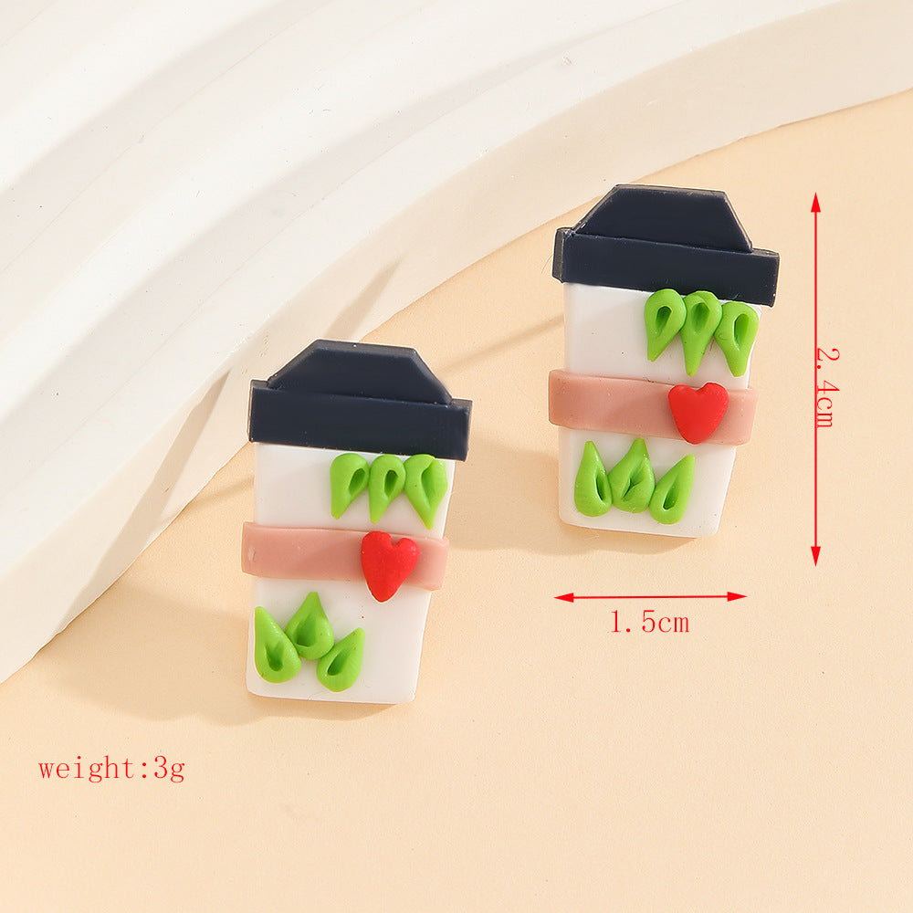 Wholesale Valentine' s Day Love Angel Earrings