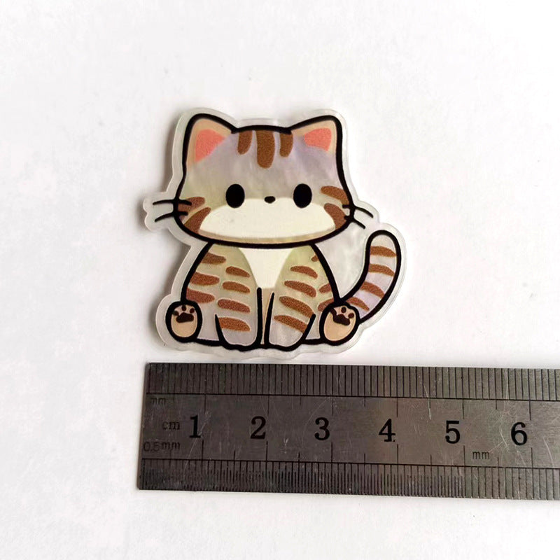 Wholesale 10pcs Cute cats and dogs Acrylic Flatback