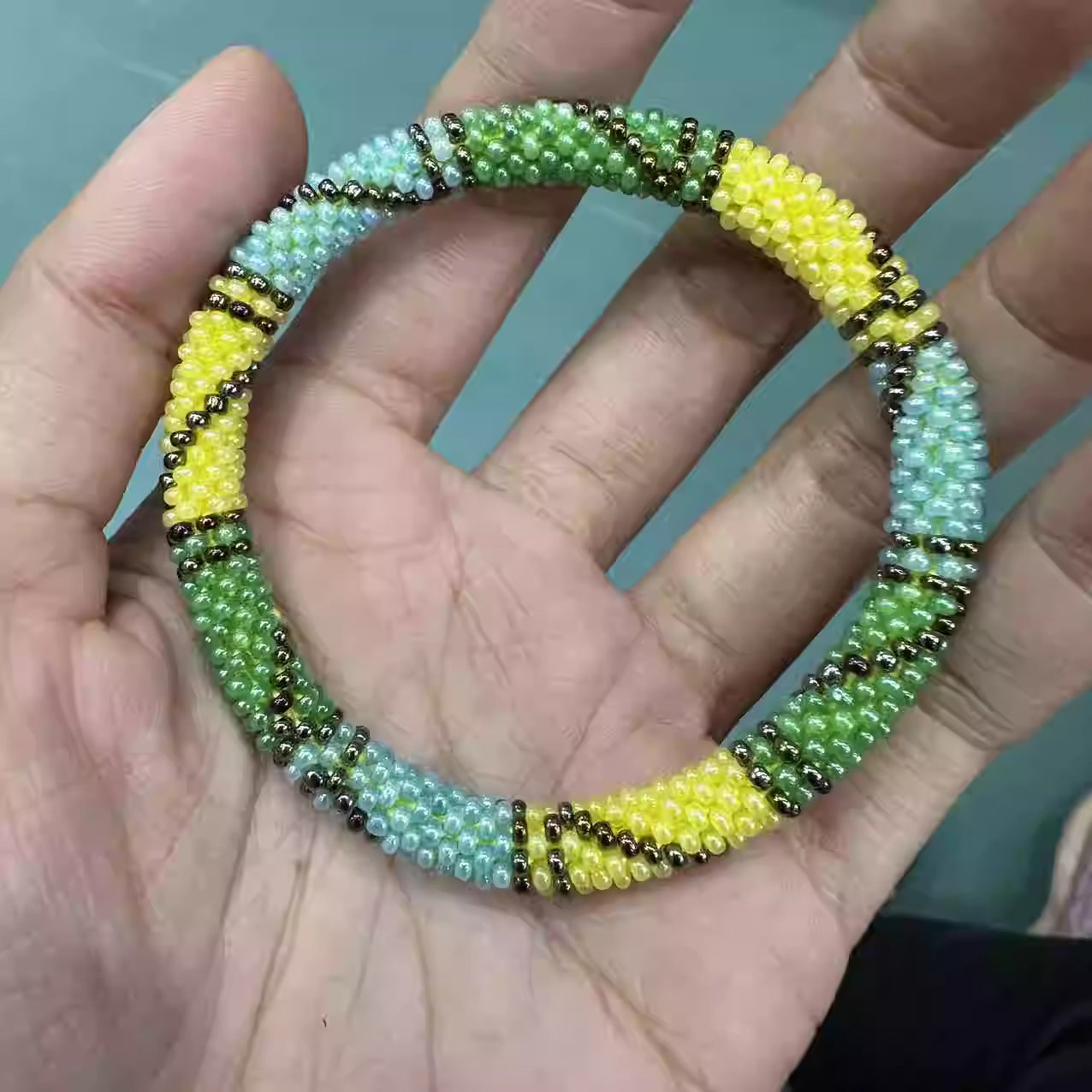 Wholesale Nepal Japan Hand-woven Essential Oil Diffuser Beaded Bracelet