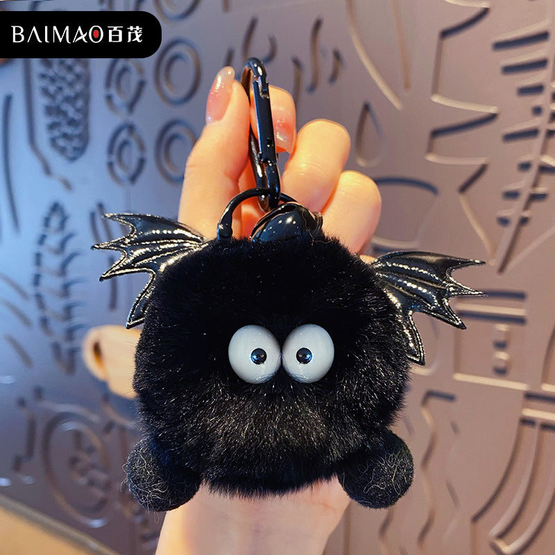 Wholesale Little Devil Plush Ball Keychain