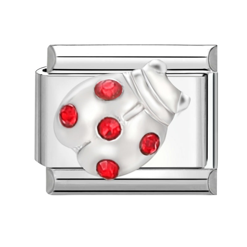 Wholesale Italian Charm Bracelet 9mm DIY Splicing Removable Stainless Steel Creative Composable Bracelet