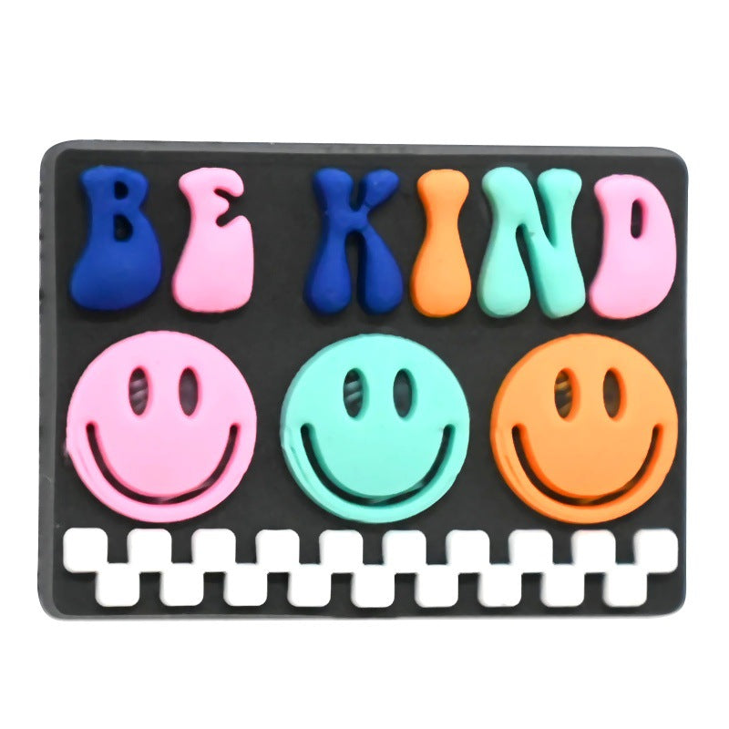 Wholesale  Random 100pcs/pack  Cartoon colored bead Focal Beads