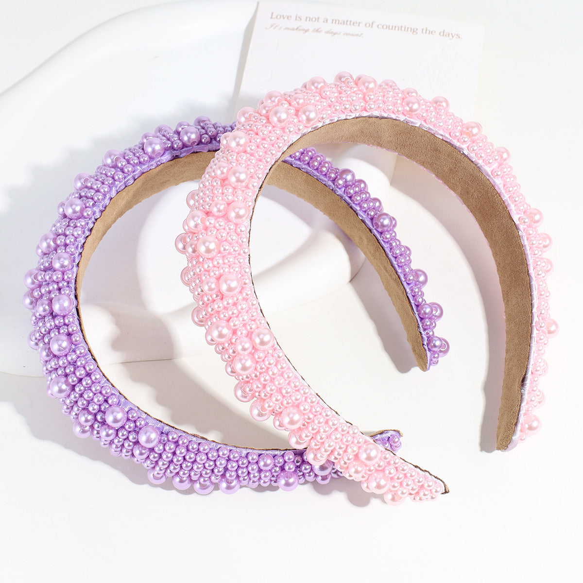 Wholesale Pearl Sponge Thickened Hair Hoops