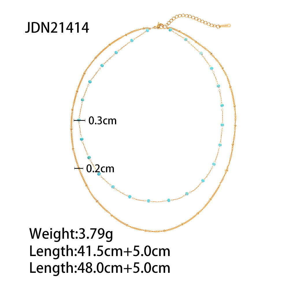 Wholesale Pearl Trend Fashion Women's Stainless Steel Necklace