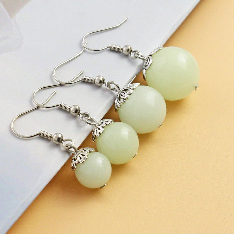 Wholesale Halloween Luminous Three-dimensional Luminous Pearl Earrings Simple Personality Creative Earrings