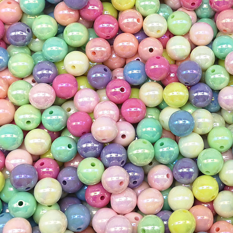 Wholesale 50PCS/PACK  Acrylic Round DIY Resin Beads