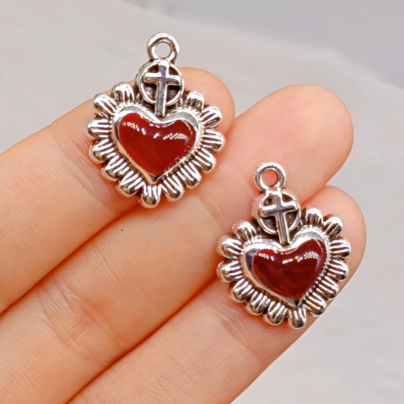 Wholesale Gothic Heart Cross Sword Pendant