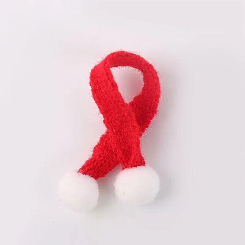 Wholesale Christmas DIY Wool Mini Knitted Finger Hat Doll Accessories