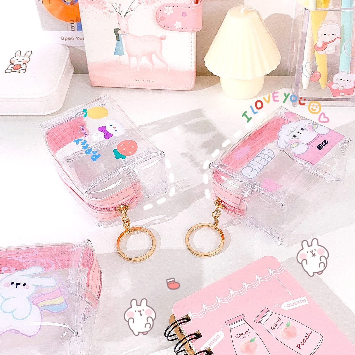 Wholesale PVC Transparent Cartoon Zero Wallet