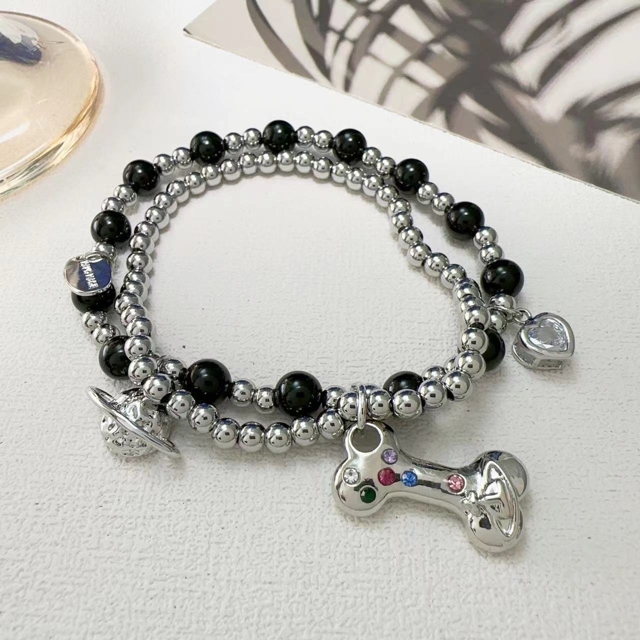 Wholesale Multi-layer pearl bead chain bracelet