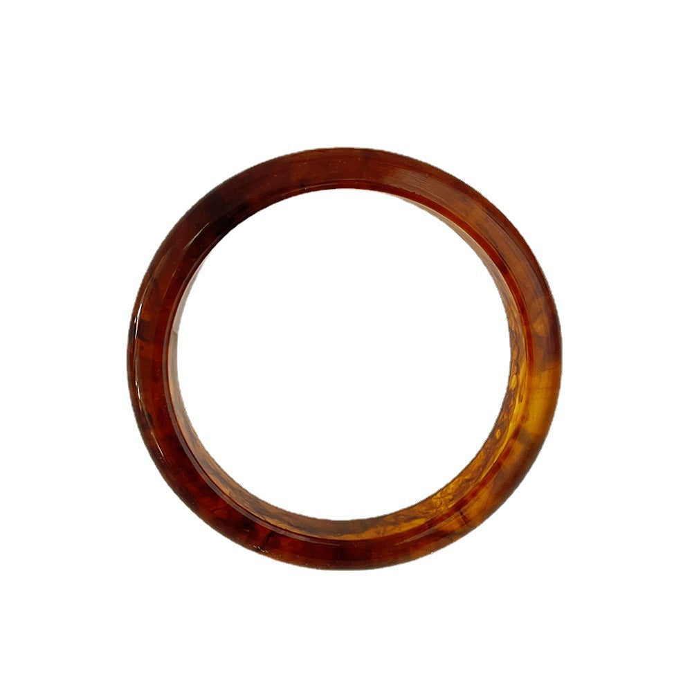 Wholesale Retro cold style acetate amber pattern acrylic bracelet