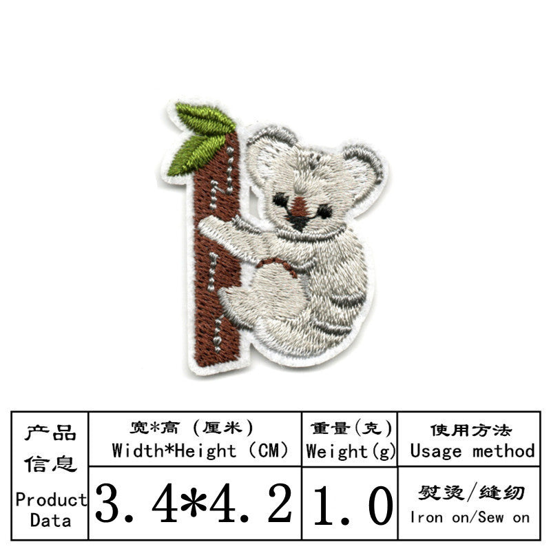 Wholesale Cartoon Animal Embroidery DIY Patches