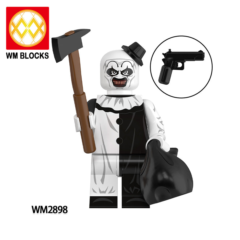 Wholesale Building Blocks Minifigures Horror Series Ghost  Figure Building Blocks Toy Bag