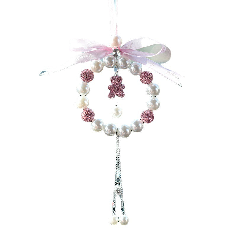 Wholesale Pearl Inlaid Diamond Soft Clay Car Accessories