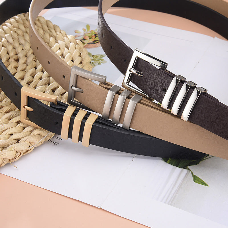 Wholesale Trendy Thin Belt Fashion Versatile Jeans Dress Belt