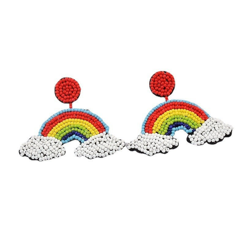 Wholesale Bohemian Handmade Woven Earrings