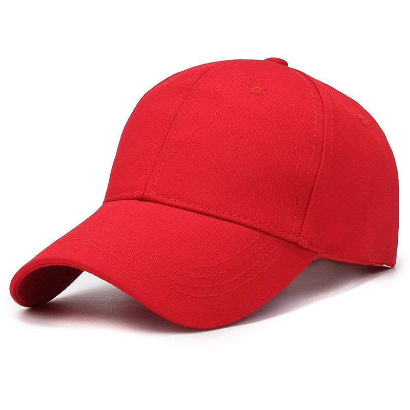 Wholesale Cotton Hard Top Solid Color Light Board Baseball Cap