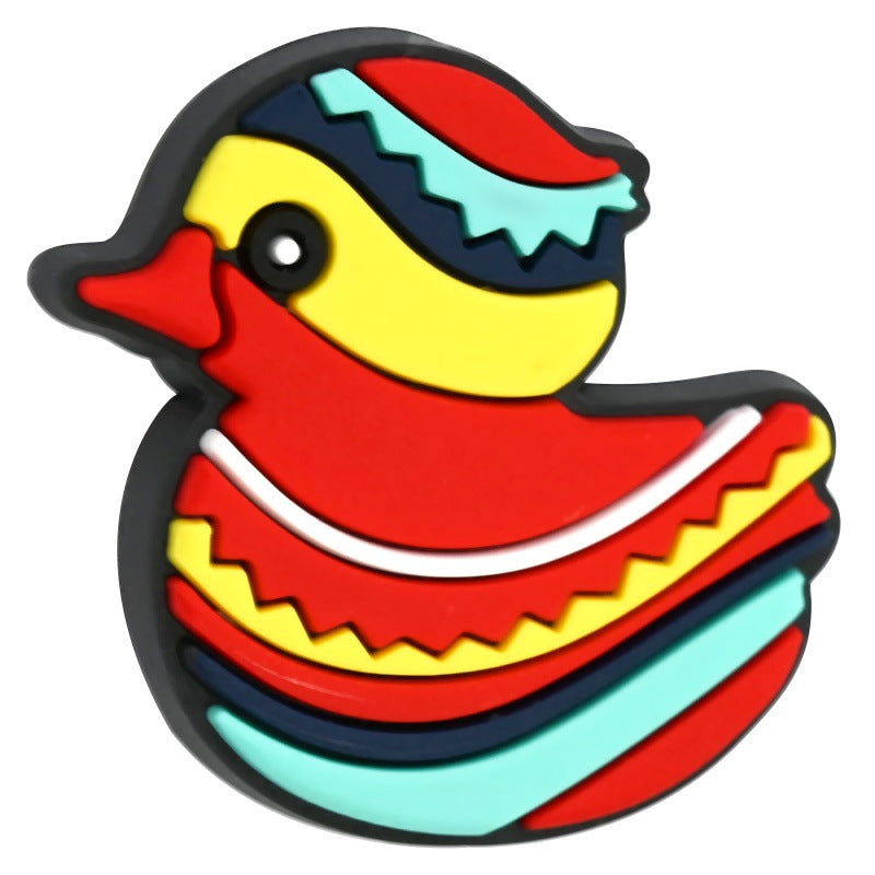 Wholesale Random 100pcs/pack   Cartoon duck beaded  Focal Beads