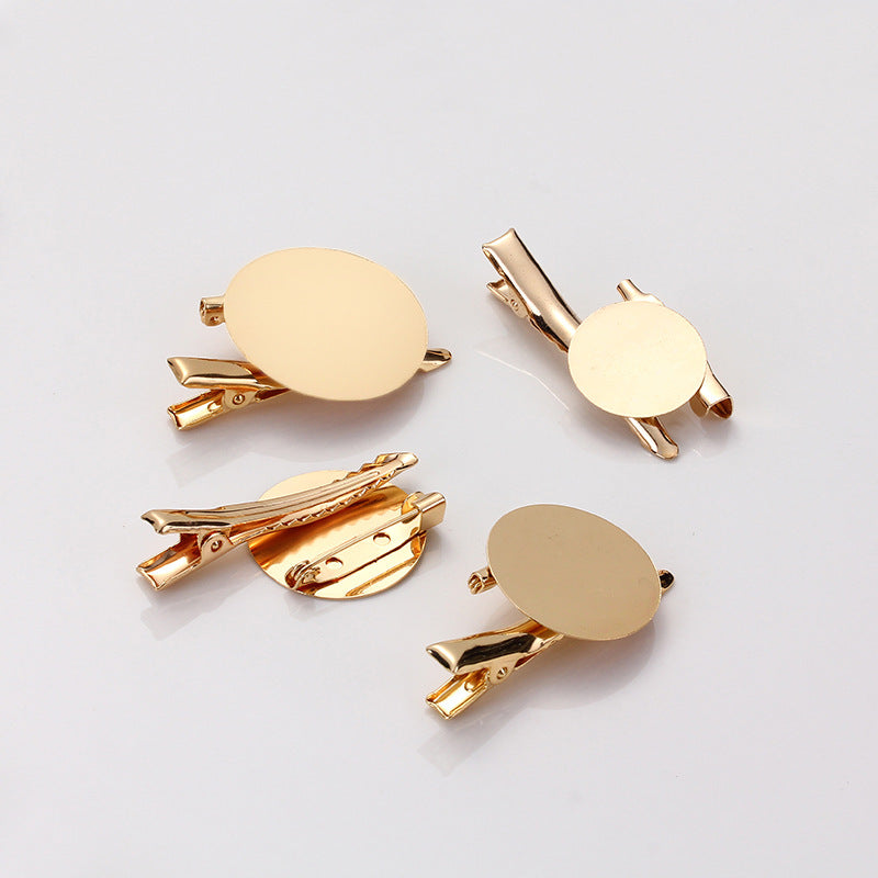 Wholesale Full Flat Multifunctional Disc Brooch Holder Homemade Corsage Badge Accessories Clip Buckle Handmade DIY Jewelry Accessories