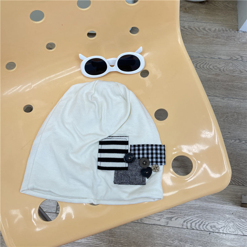 Wholesale Acrylic Autumn Winter Button Patch Pile Pile Hat