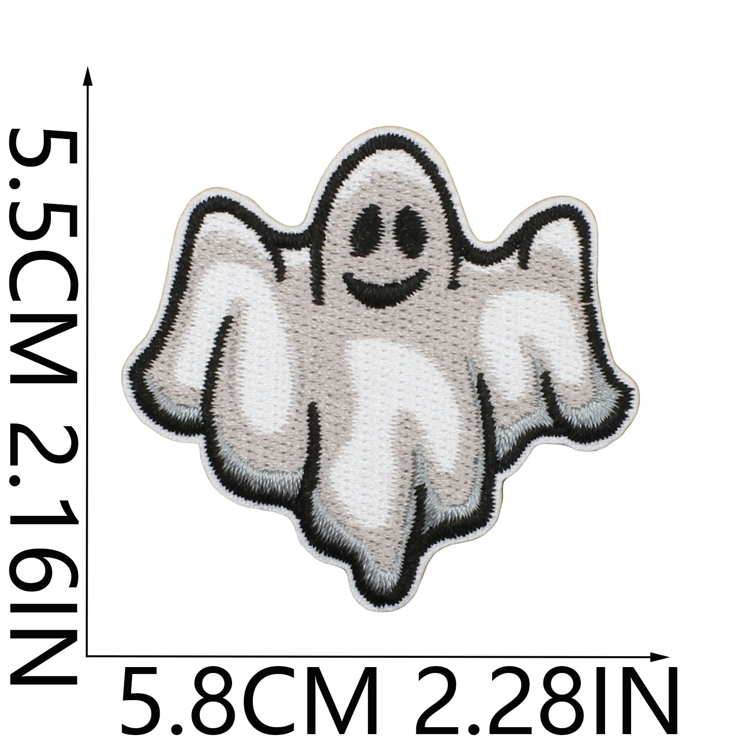 Wholesale   Web Ghost Embroidered Iron On Patches Polyester Thread Sheet For ets Backpacks
