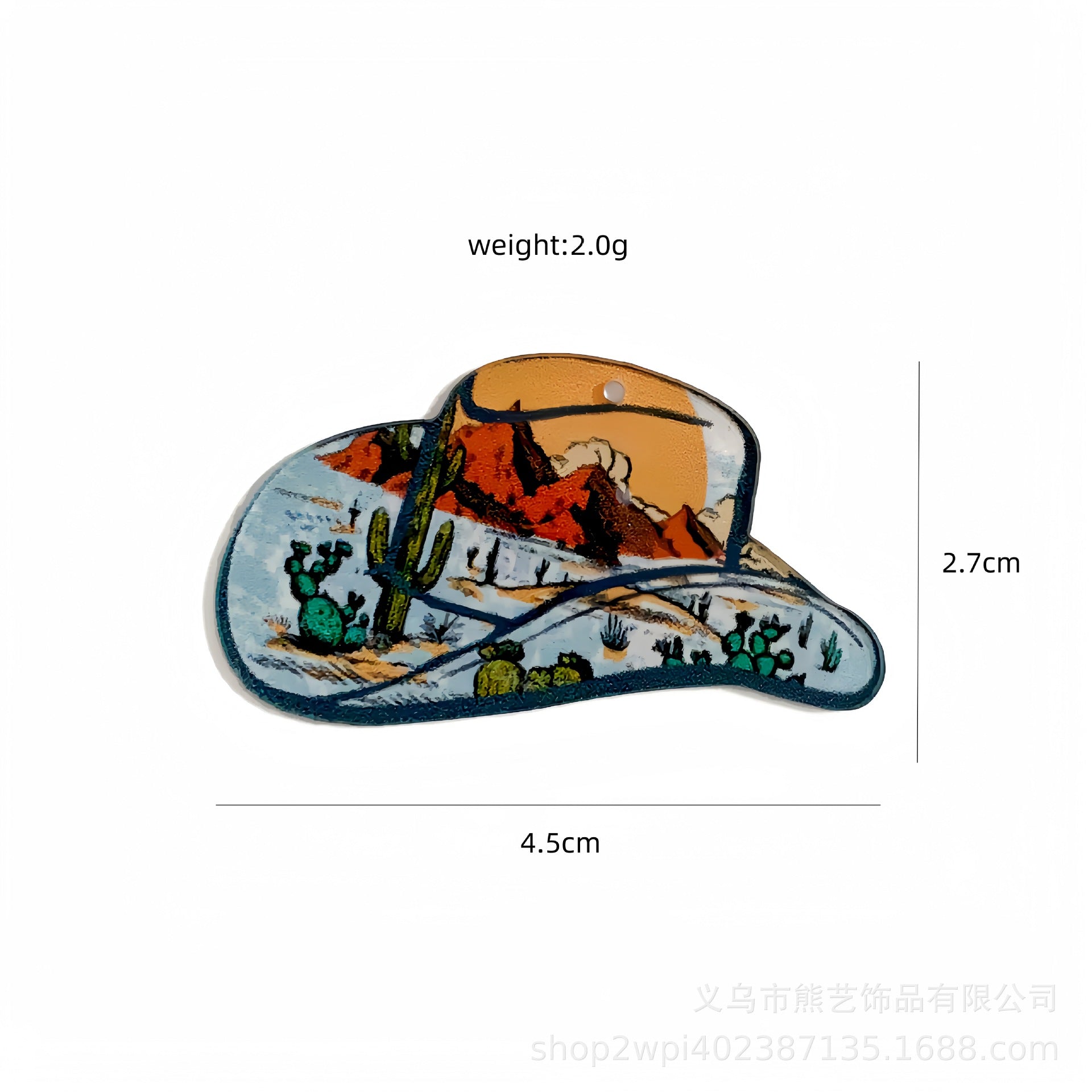 Wholesale 10pcs Western Cowboy Hat Acrylic DIY Material Accessories OLY Exclusive