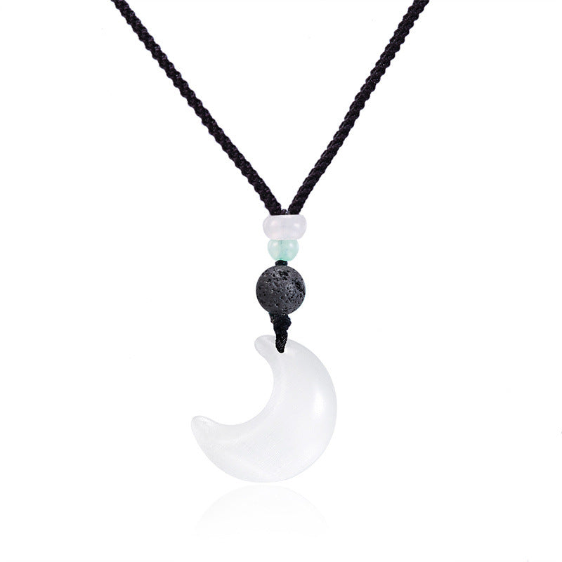 Wholesale Resin Moon Necklace