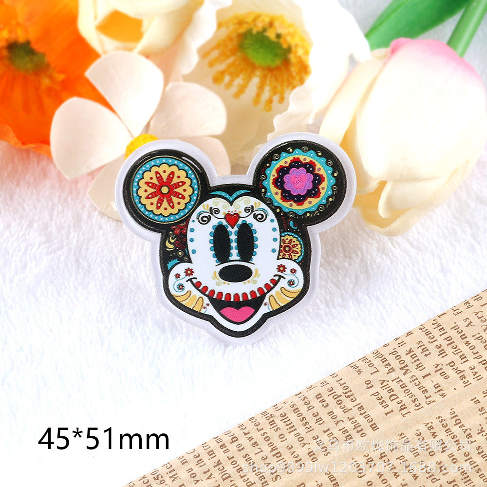 Wholesale 10pcs/pack Cartoon Character Cute Jewelry Pendant Acrylic Pin OLY Exclusive