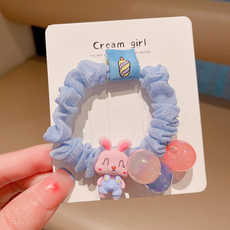 Wholesale Children's Cartoon Cute Elastic Resin Hair Scrunchies