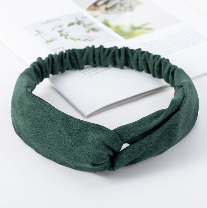 Wholesale Knitted Headband Face Wash Hair Band Solid Color Elastic Hair Band Yoga Sports Hair Band Headband Women